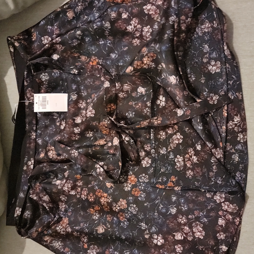Silk Floral Skirt Abercrombie